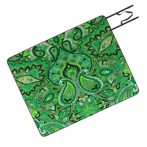 Aimee St Hill Paisley Green Picnic Blanket