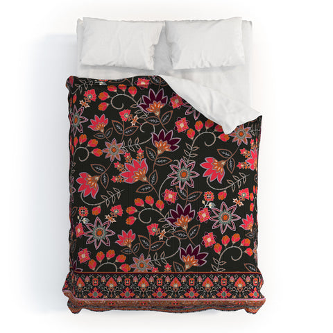 Aimee St Hill Semera Floral Rust Comforter