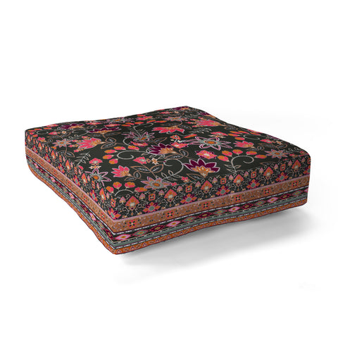 Aimee St Hill Semera Floral Rust Floor Pillow Square