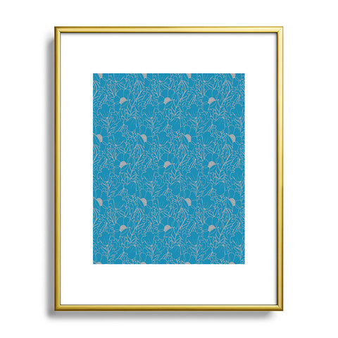 Aimee St Hill Simply June Blue Metal Framed Art Print