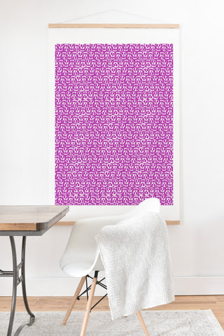 Aimee St Hill Skulls Purple Art Print And Hanger