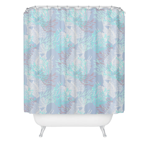 Aimee St Hill Tiger Fish Blue Shower Curtain