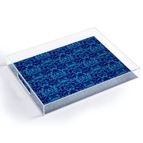 Aimee St Hill Vine Blue Acrylic Tray