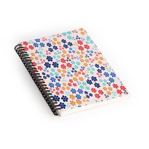 Ali Benyon Bed Of Flowers Spiral Notebook