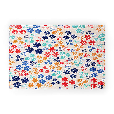 Ali Benyon Bed Of Flowers Welcome Mat