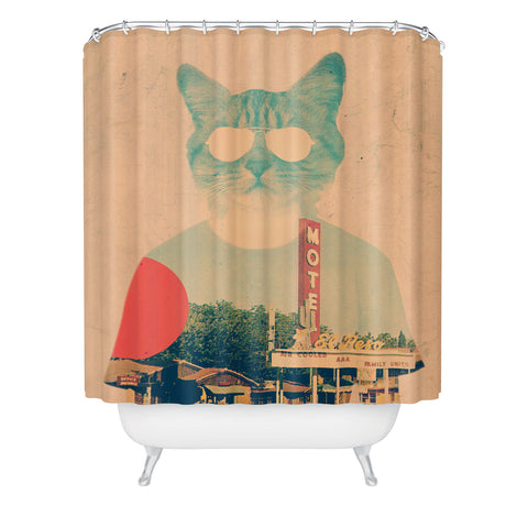 Ali Gulec Cool Cat Shower Curtain