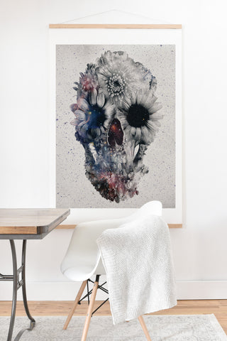 Ali Gulec Floral Skull 2 Art Print And Hanger
