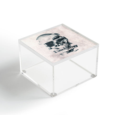 Ali Gulec Glitch Skull Mono Acrylic Box