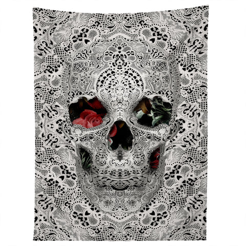 Ali Gulec Light Lace Skull Tapestry