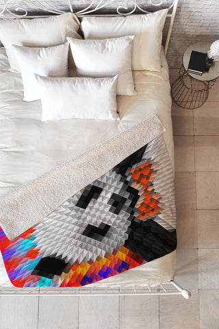 Ali Gulec Panda 1 Fleece Throw Blanket