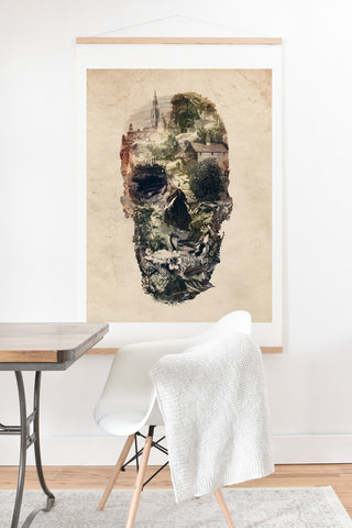 Ali Gulec Skull Town Art Print And Hanger