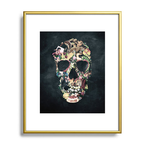 Ali Gulec Vintage Skull Metal Framed Art Print