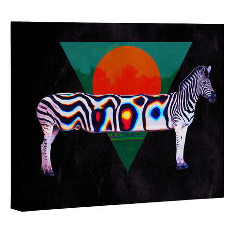 Ali Gulec Zebra Distorted Art Canvas