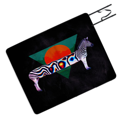 Ali Gulec Zebra Distorted Picnic Blanket