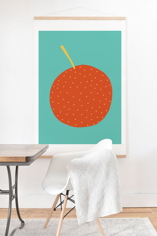 Alice Rebecca Potter Orange I Art Print And Hanger