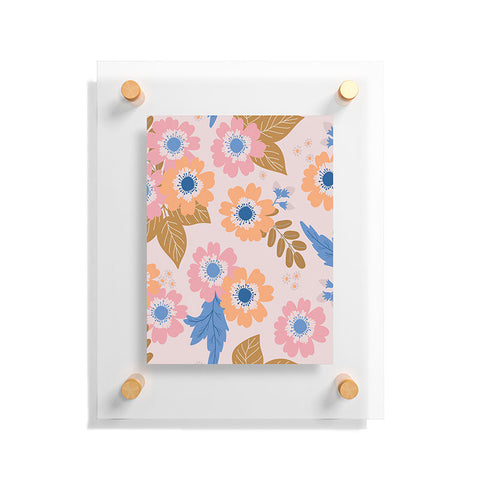 Alice Rebecca Potter Pastel Floral Blooms Floating Acrylic Print