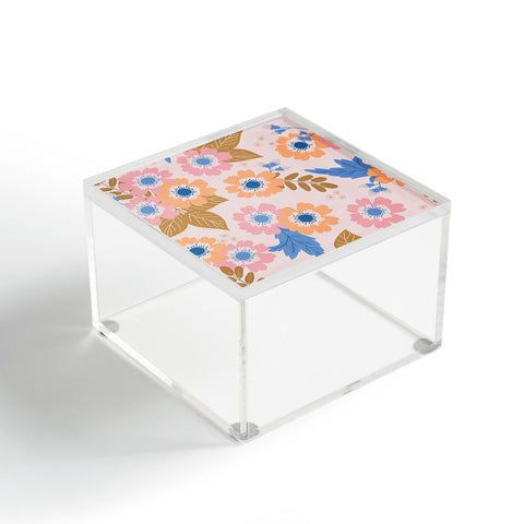 Alice Rebecca Potter Pastel Floral Blooms Acrylic Box