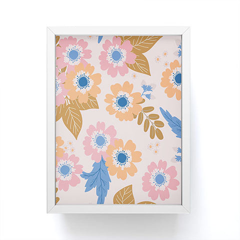 Alice Rebecca Potter Pastel Floral Blooms Framed Mini Art Print