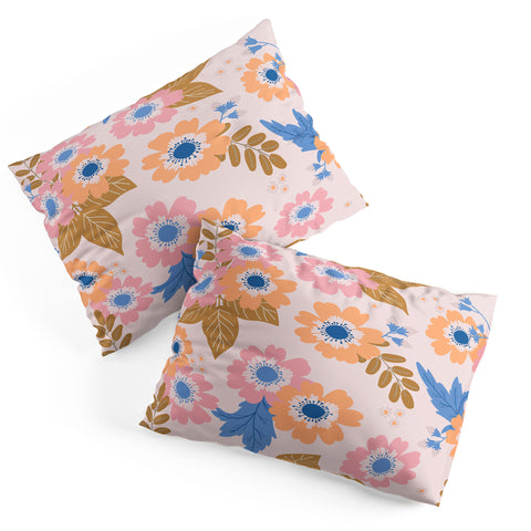 Alice Rebecca Potter Pastel Floral Blooms Pillow Shams