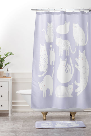 Alice Rebecca Potter Purrfect Day Shower Curtain And Mat