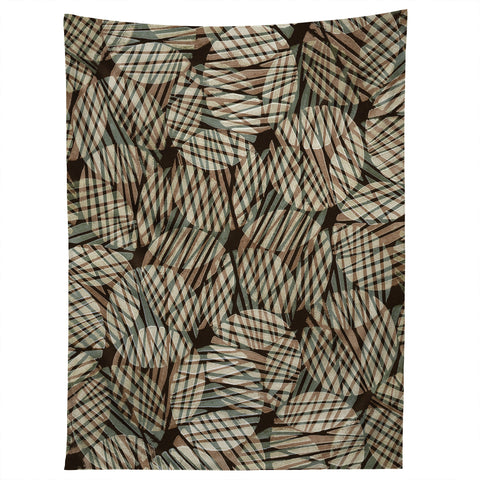 Alisa Galitsyna Abstract Linocut Pattern 5 Tapestry