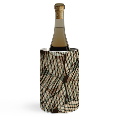 Alisa Galitsyna Abstract Linocut Pattern 5 Wine Chiller