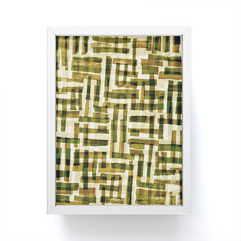 Alisa Galitsyna Abstract Linocut Pattern 6 Framed Mini Art Print