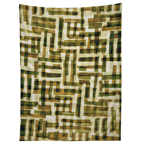 Alisa Galitsyna Abstract Linocut Pattern 6 Tapestry