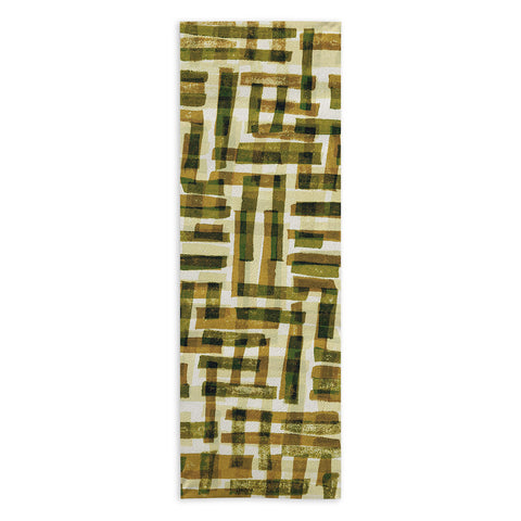 Alisa Galitsyna Abstract Linocut Pattern 6 Yoga Towel