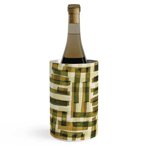 Alisa Galitsyna Abstract Linocut Pattern 6 Wine Chiller