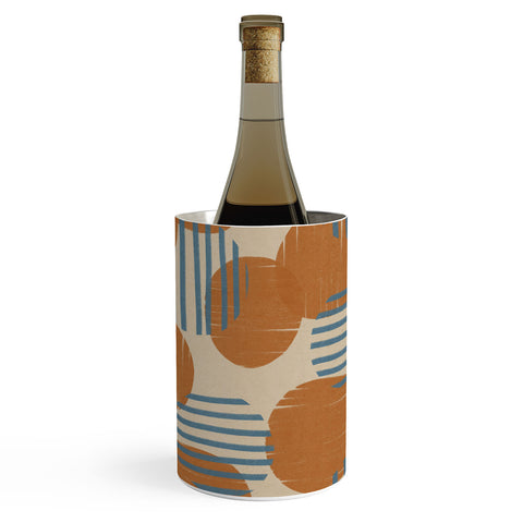 Alisa Galitsyna Abstract Pattern Orange Blue Wine Chiller
