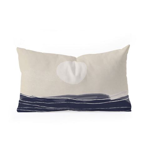 Alisa Galitsyna Abstract Seascape 2 Oblong Throw Pillow