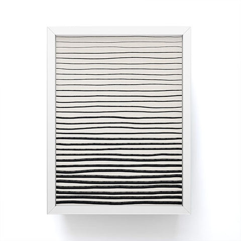 Alisa Galitsyna Black Horizontal Lines Framed Mini Art Print