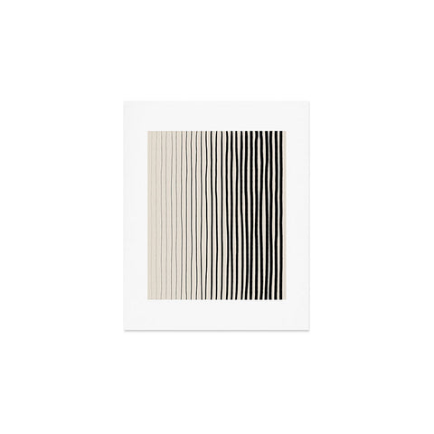 Alisa Galitsyna Black Vertical Lines Art Print