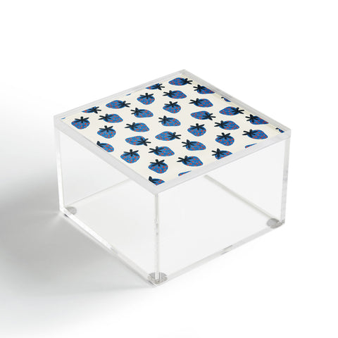 Alisa Galitsyna Blue Strawberries Acrylic Box