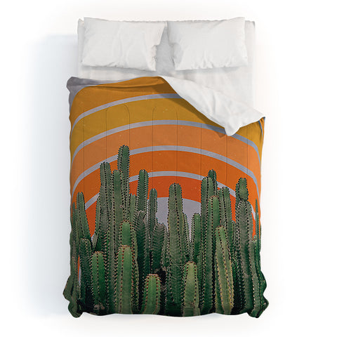 Alisa Galitsyna Cactus and Rainbow Comforter