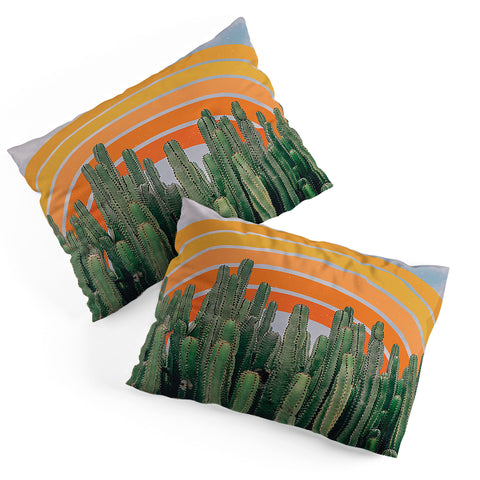 Alisa Galitsyna Cactus and Rainbow Pillow Shams