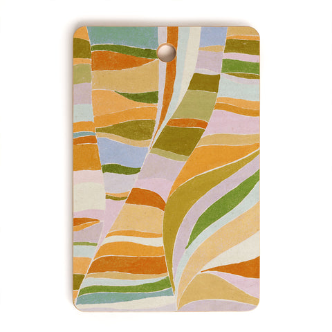 Alisa Galitsyna Colorful Flow Cutting Board Rectangle