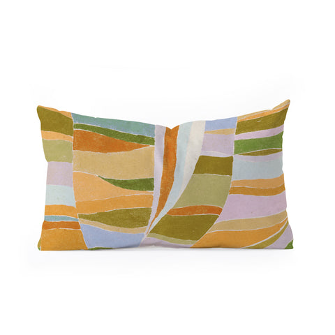 Alisa Galitsyna Colorful Flow Oblong Throw Pillow