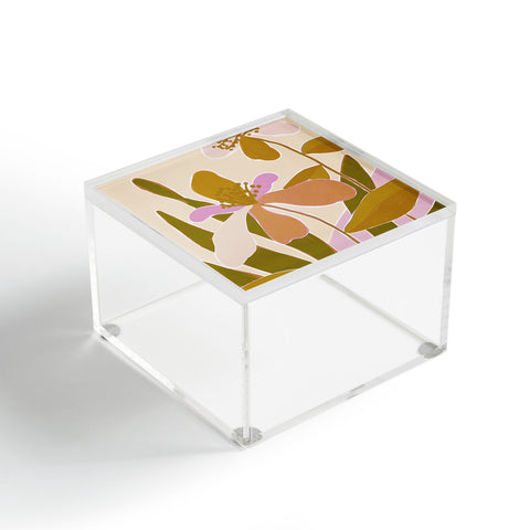 Alisa Galitsyna Colorful Iris Flowers Acrylic Box