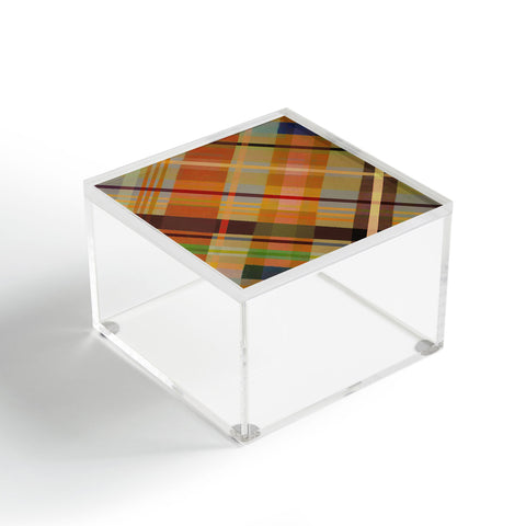 Alisa Galitsyna Colorful Plaid 2 Acrylic Box