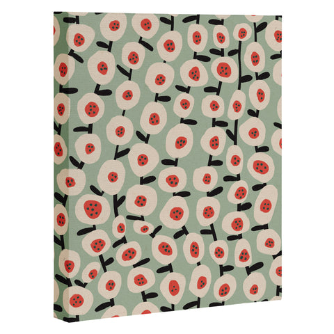 Alisa Galitsyna Dots and Flowers 1 Art Canvas