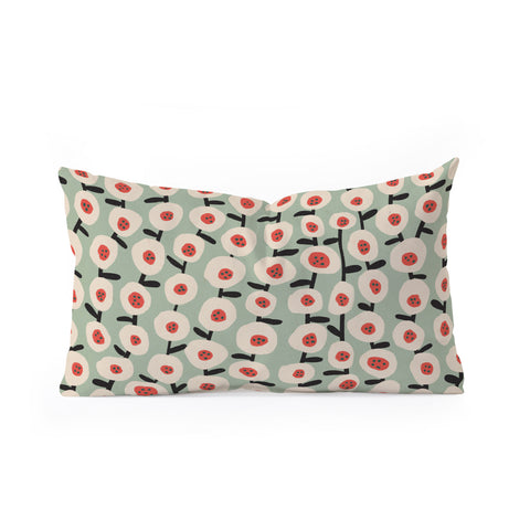 Alisa Galitsyna Dots and Flowers 1 Oblong Throw Pillow