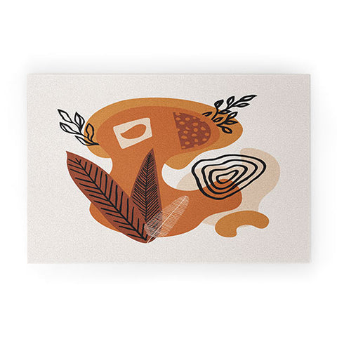 Alisa Galitsyna Fall Shapes Plants Welcome Mat