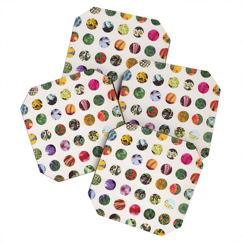 Alisa Galitsyna Floral Circles Paper Pattern Coaster Set