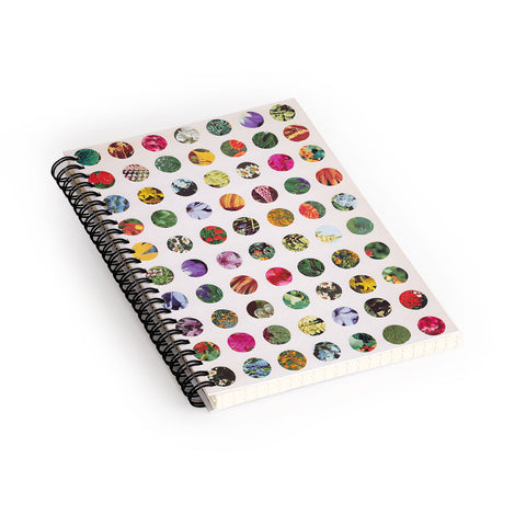 Alisa Galitsyna Floral Circles Paper Pattern Spiral Notebook