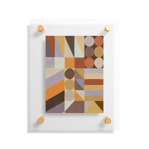 Alisa Galitsyna Geometric Shapes Colors 1 Floating Acrylic Print