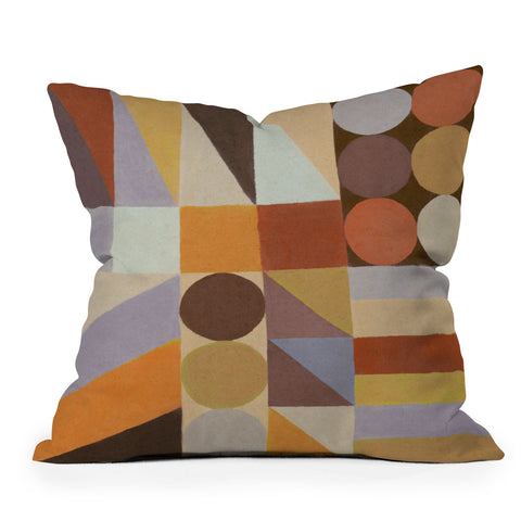 Alisa Galitsyna Geometric Shapes Colors 1 Outdoor Throw Pillow