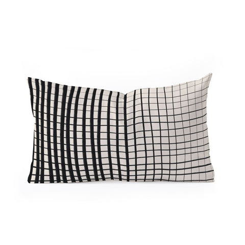 Alisa Galitsyna Horizontal and Vertical Lines Oblong Throw Pillow