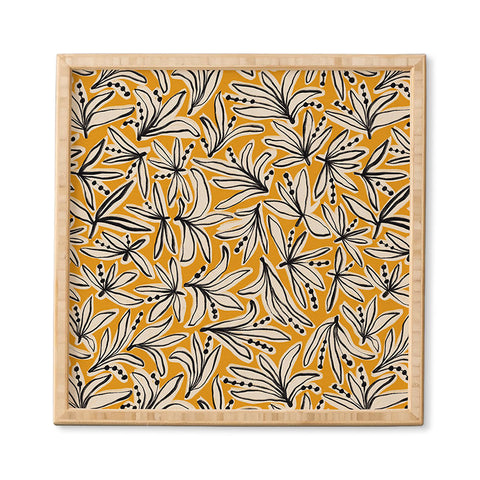 Alisa Galitsyna Lily Flower Pattern 2 Framed Wall Art